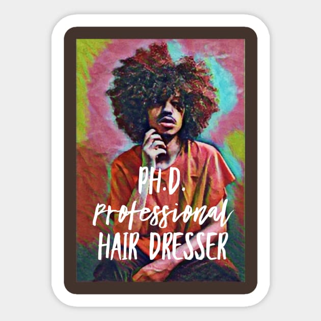 Ph.D. Professional Hair Dresser Sticker by PersianFMts